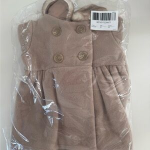OshKosh B'gosh Kids Double-Breasted Hooded Coat - Taupe
